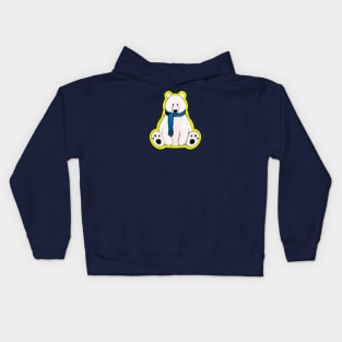 Polar Bear Friend (his name is Brad) Kids Hoodie